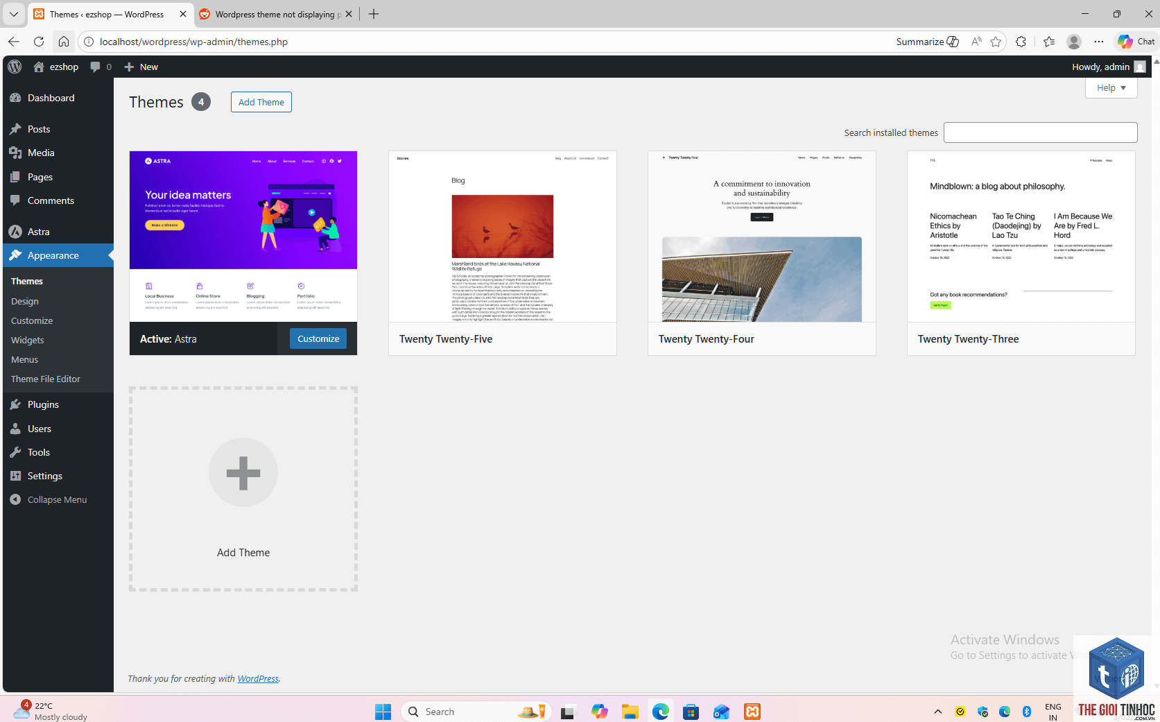 theme wordpress không hiển thị - Hình 2