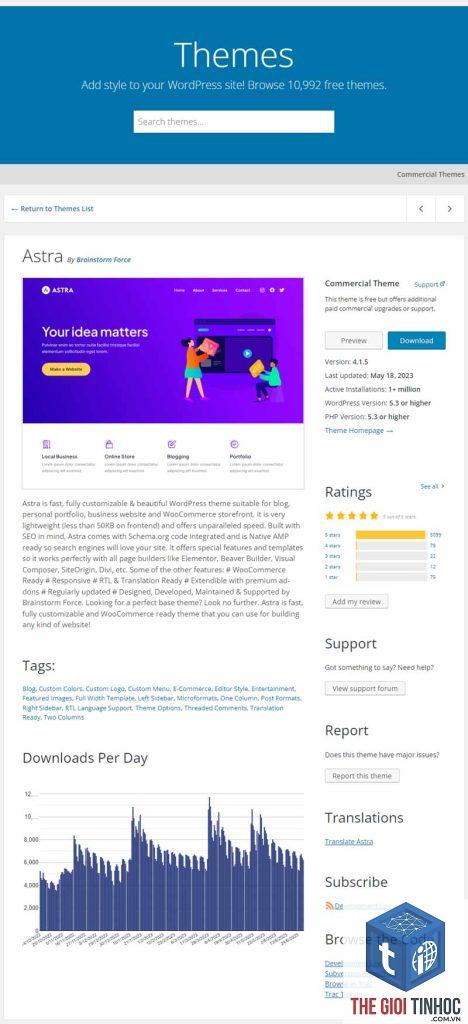 theme wordpress mất giao diện