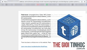 theme wordpress page.php lỗi