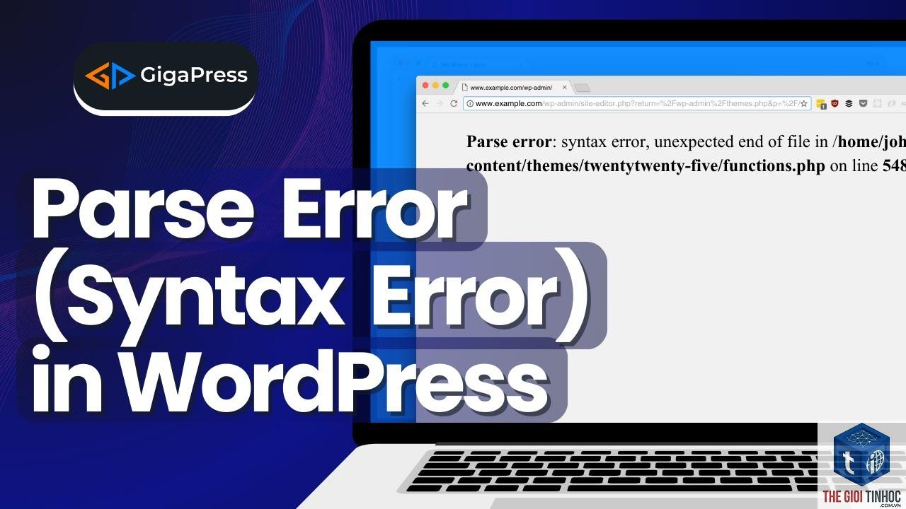 theme wordpress php parse error - Hình 5