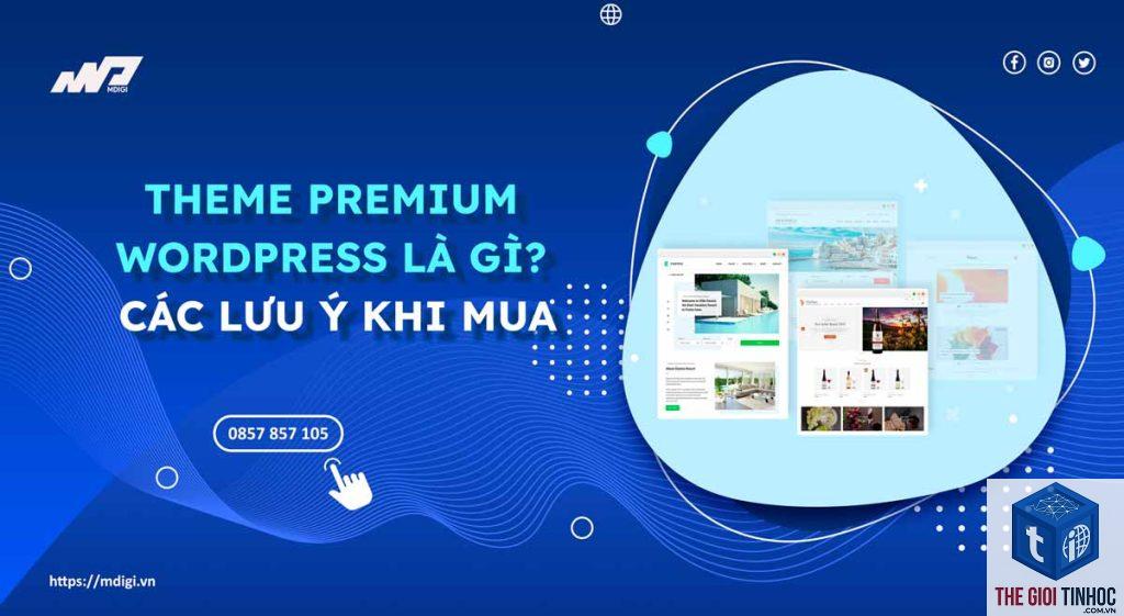 theme wordpress premium là gì