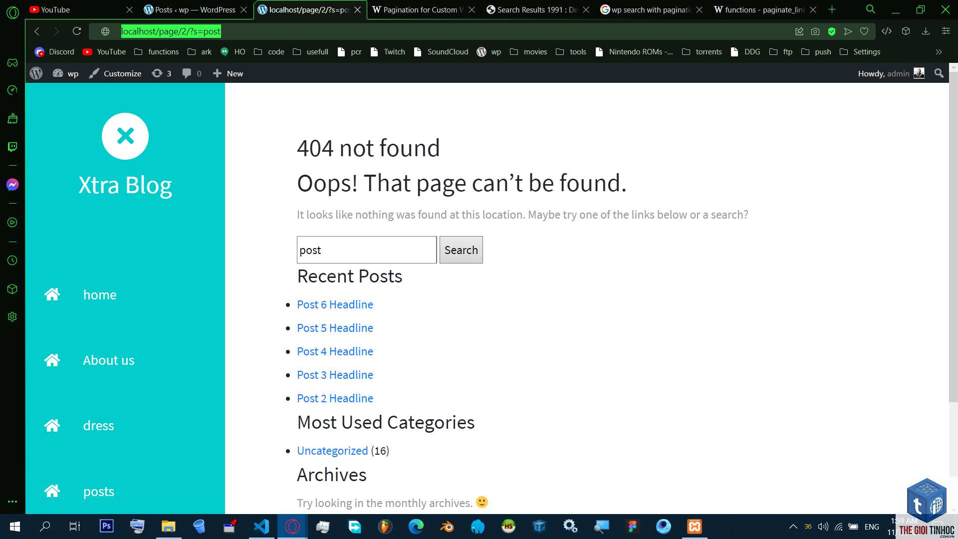 theme wordpress query pagination lỗi - Hình 2