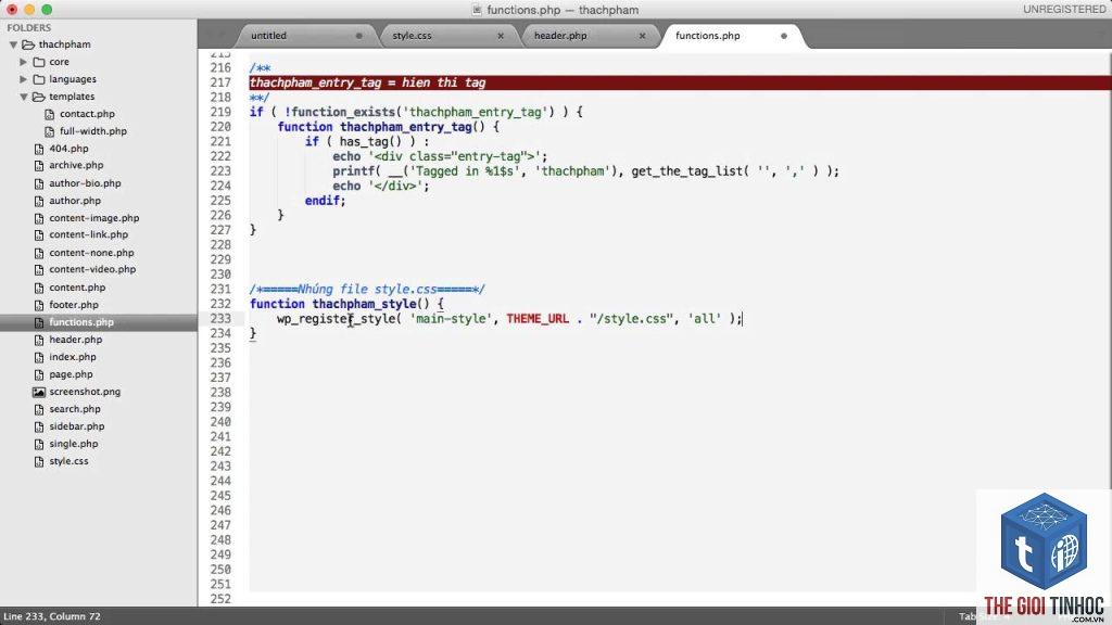 theme wordpress style.css là gì