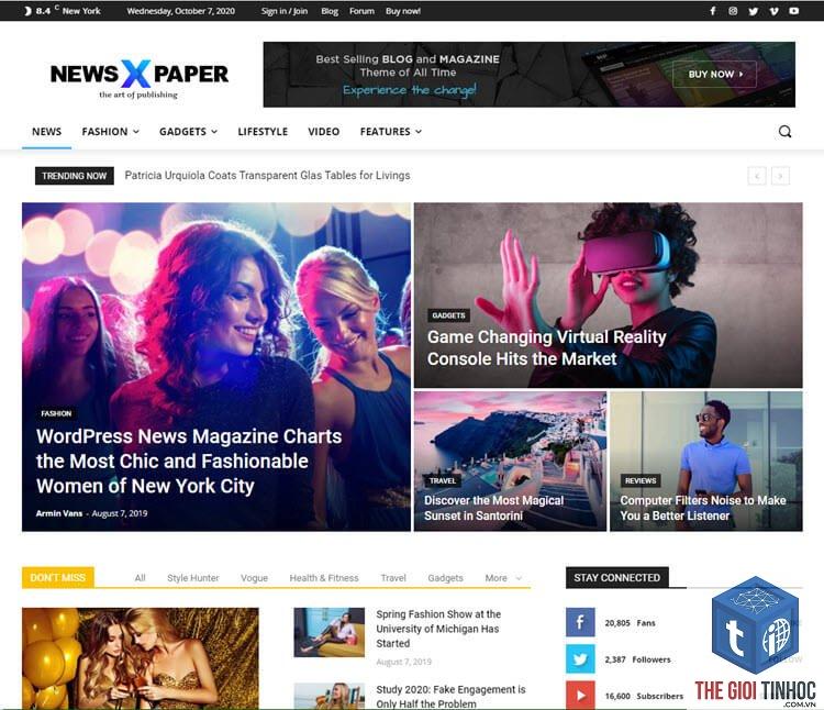 theme wordpress tin tức là gì