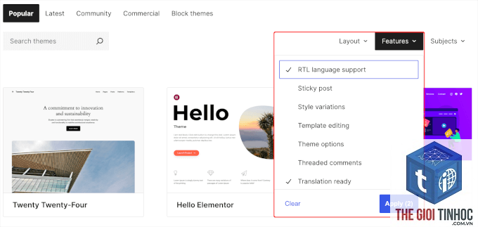 theme wordpress translation ready là gì
