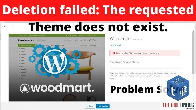 theme wordpress uninstall fatal error - Hình 4