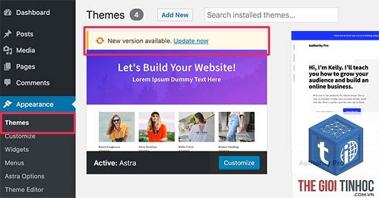 theme wordpress update là gì - Hình 2