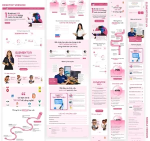 thiết kế website giáo dục bằng elementor