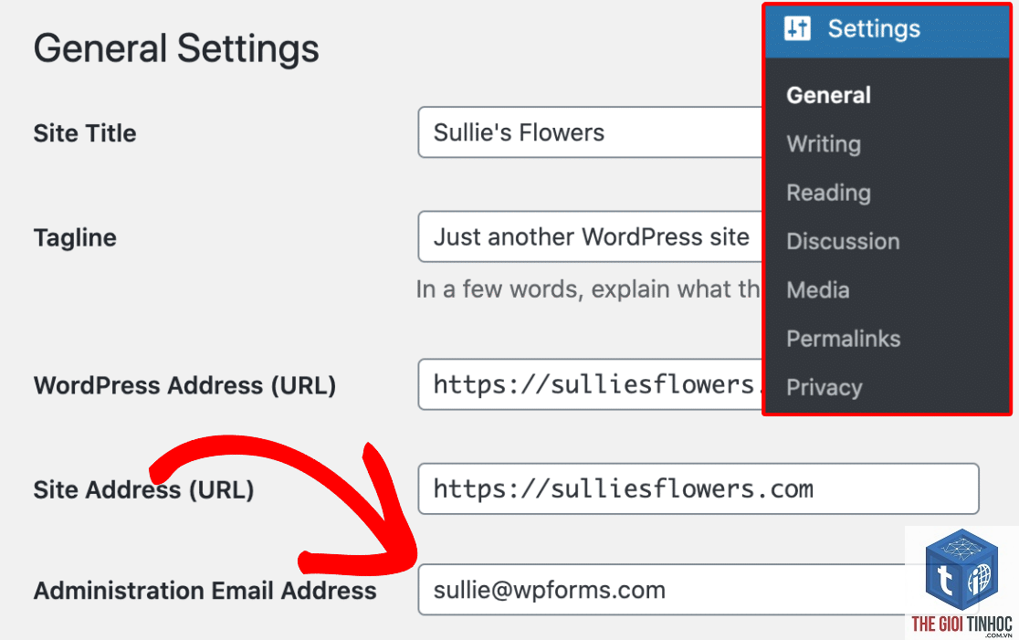 thiết lập email quản trị wordpress - Hình 2