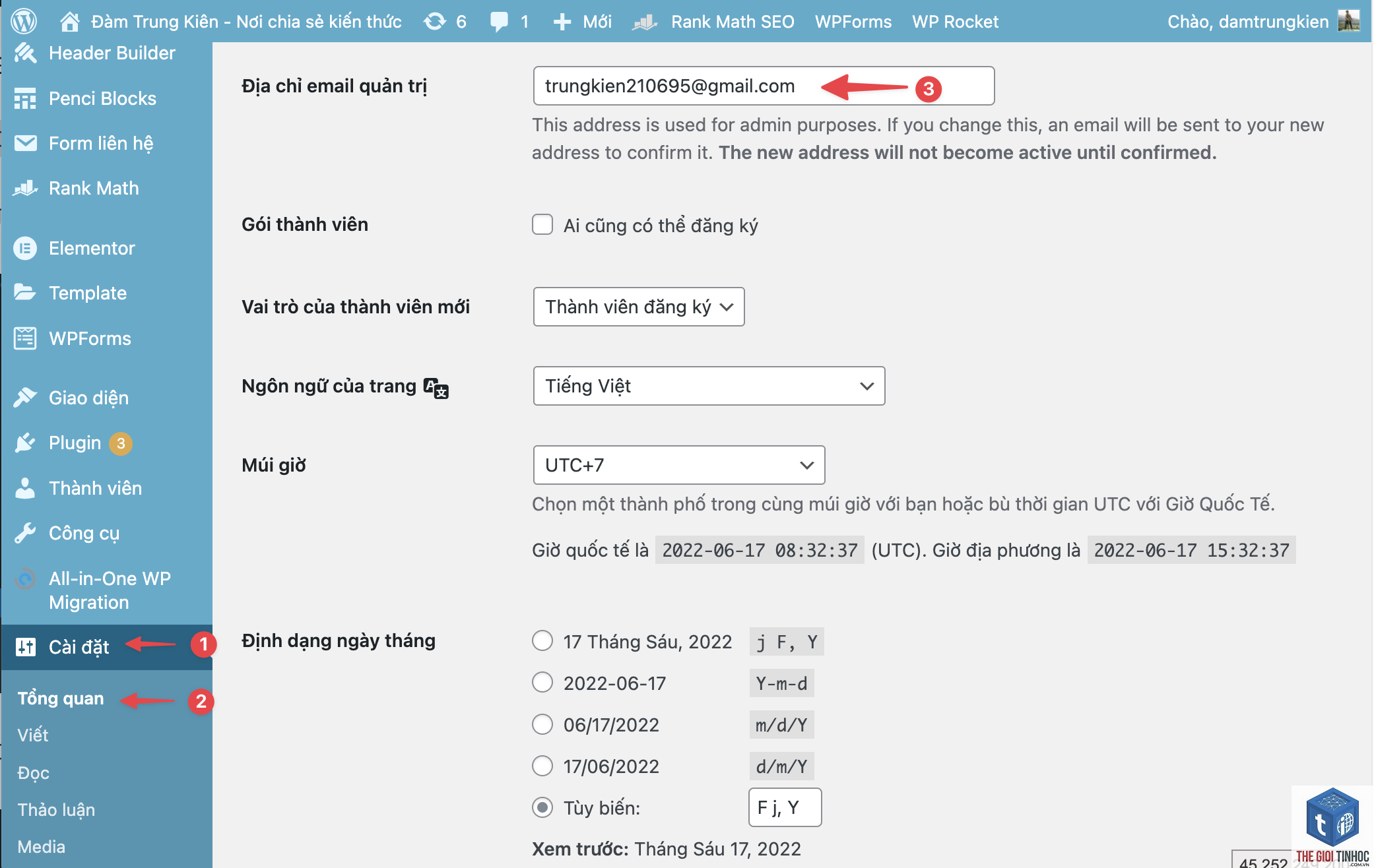 thiết lập email quản trị wordpress - Hình 4