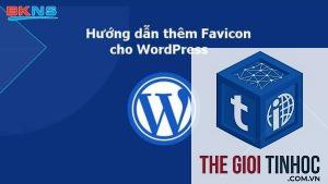 thiết lập favicon wordpress