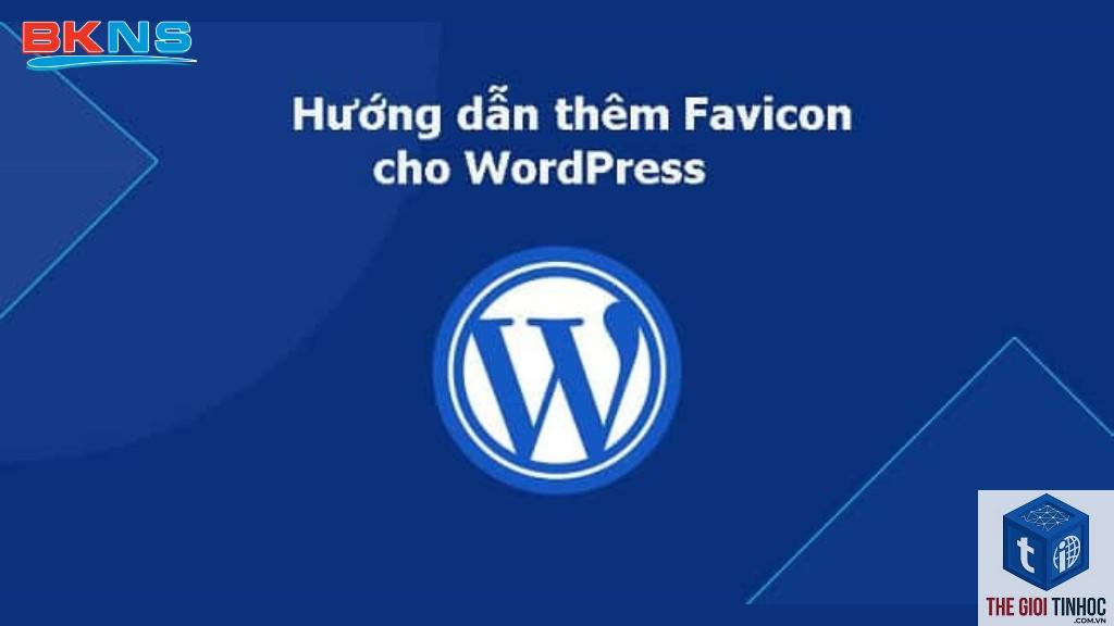 thiết lập favicon wordpress
