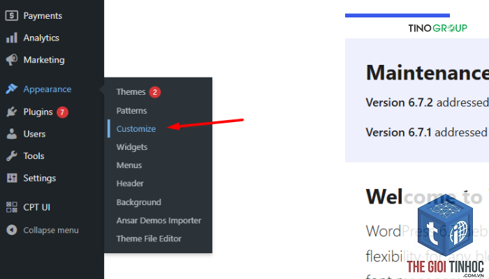 thiết lập logo wordpress - Hình 2