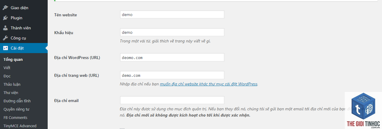 thiết lập ngôn ngữ wordpress - Hình 3
