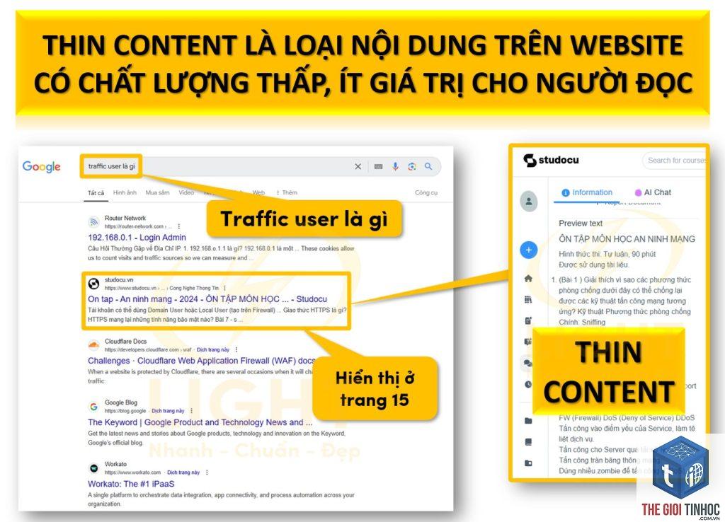 thin content là gì