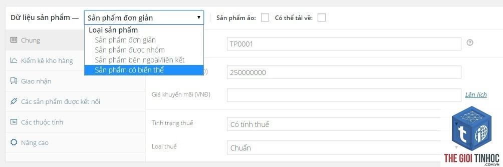thuộc tính sản phẩm woocommerce - Hình 4