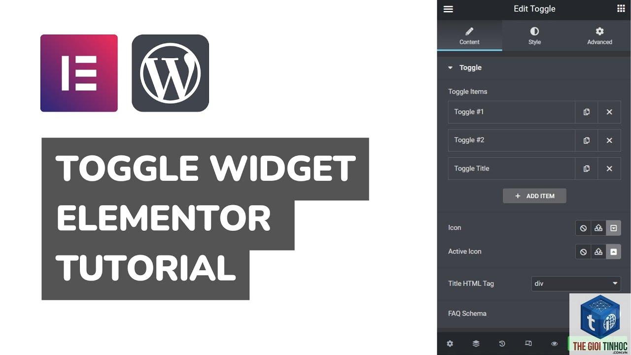 toggle widget elementor - Hình 3