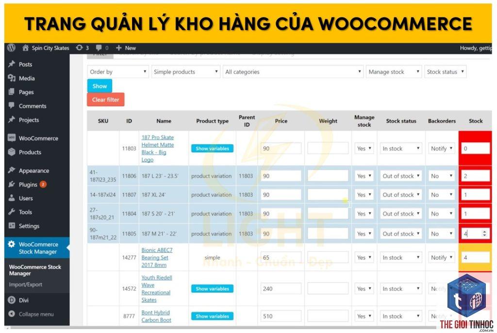 tồn kho woocommerce là gì