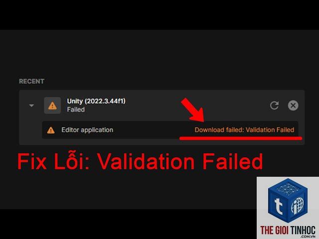 validation failed là gì