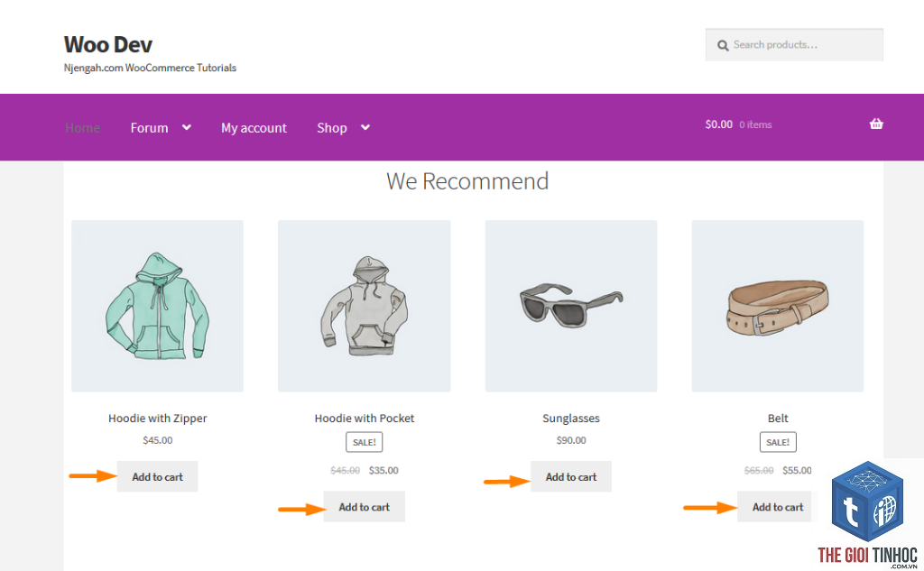 woocommerce add to cart button lỗi