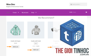 woocommerce add to cart button lỗi