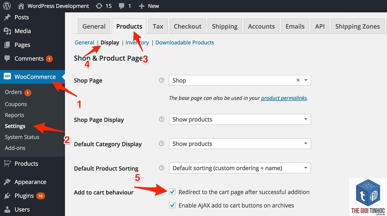 woocommerce add to cart redirect lỗi - Hình 1