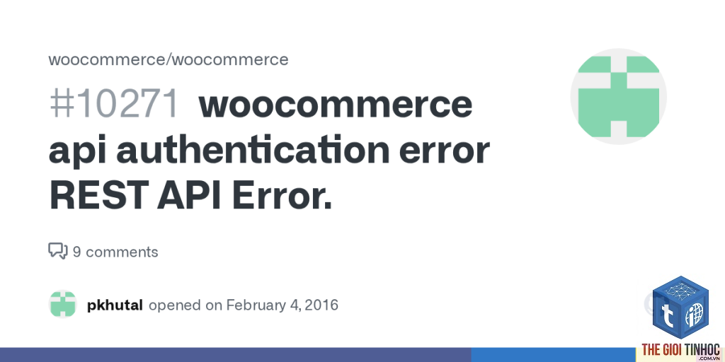 woocommerce api authentication lỗi