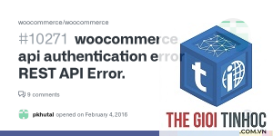 woocommerce api authentication lỗi
