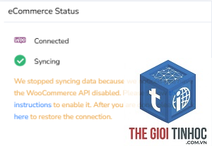 woocommerce api response lỗi