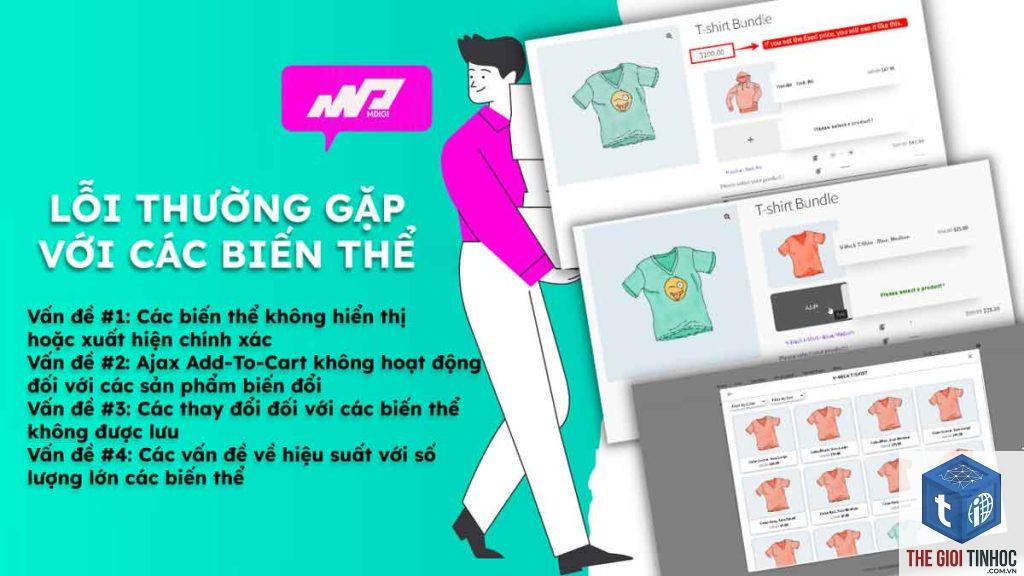 woocommerce biến thể lỗi