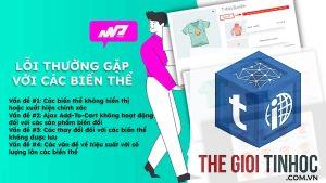 woocommerce biến thể lỗi