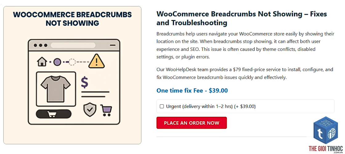 woocommerce breadcrumb lỗi - Hình 2