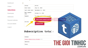 woocommerce cancel subscription lỗi