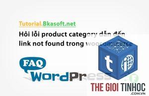woocommerce category sản phẩm lỗi