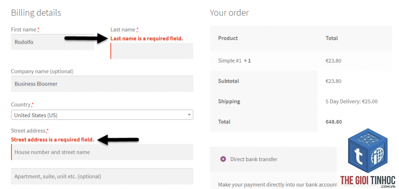 woocommerce checkout lỗi - Hình 4