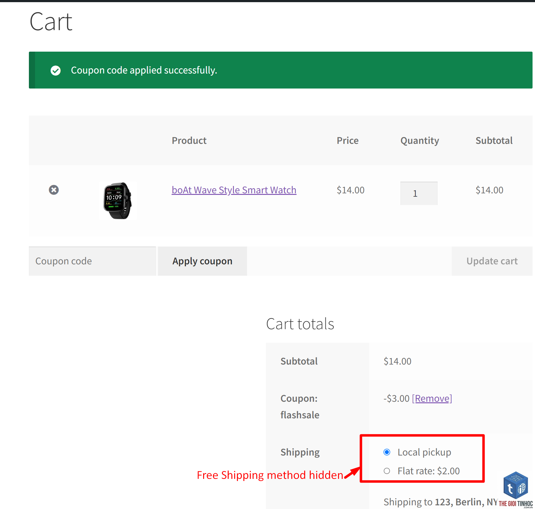 woocommerce coupon free shipping lỗi - Hình 1