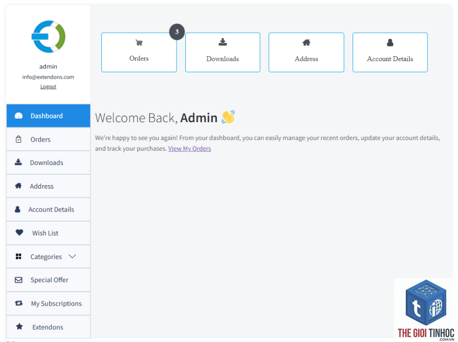 woocommerce customer dashboard lỗi - Hình 2