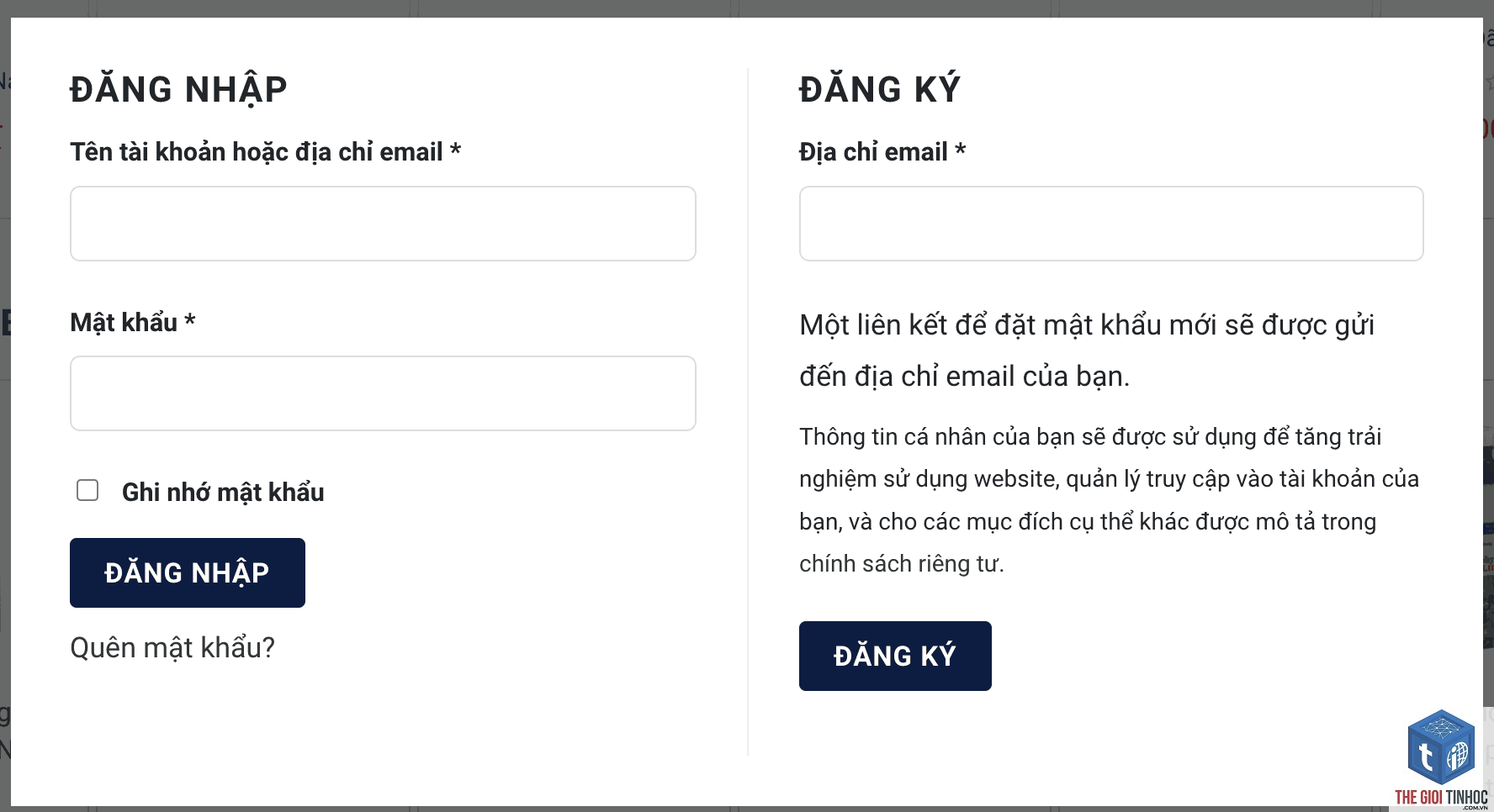 woocommerce đăng ký tài khoản lỗi - Hình 2