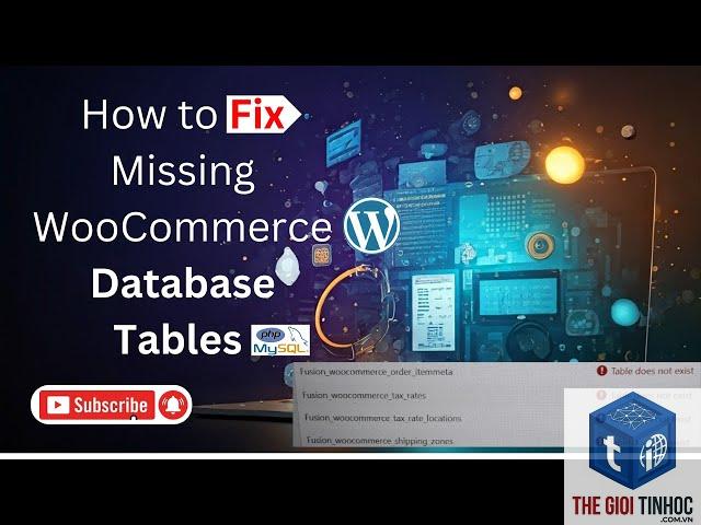 woocommerce database query lỗi