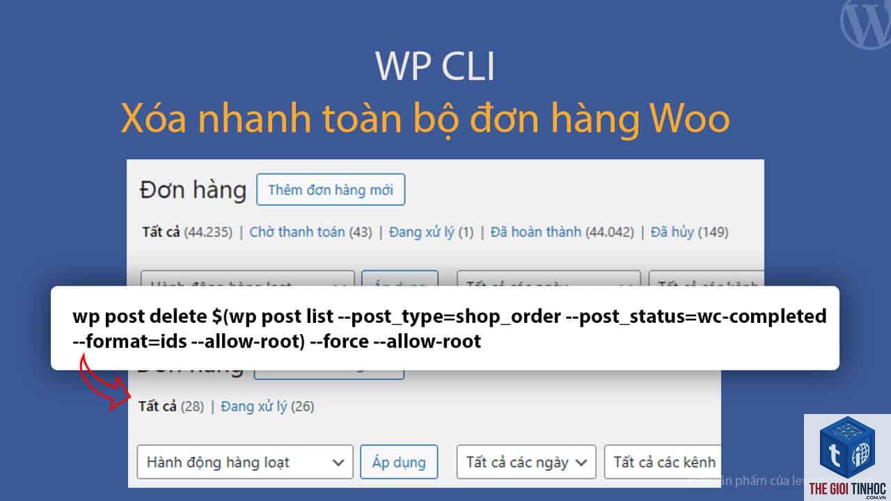 woocommerce đơn hàng completed lỗi - Hình 1