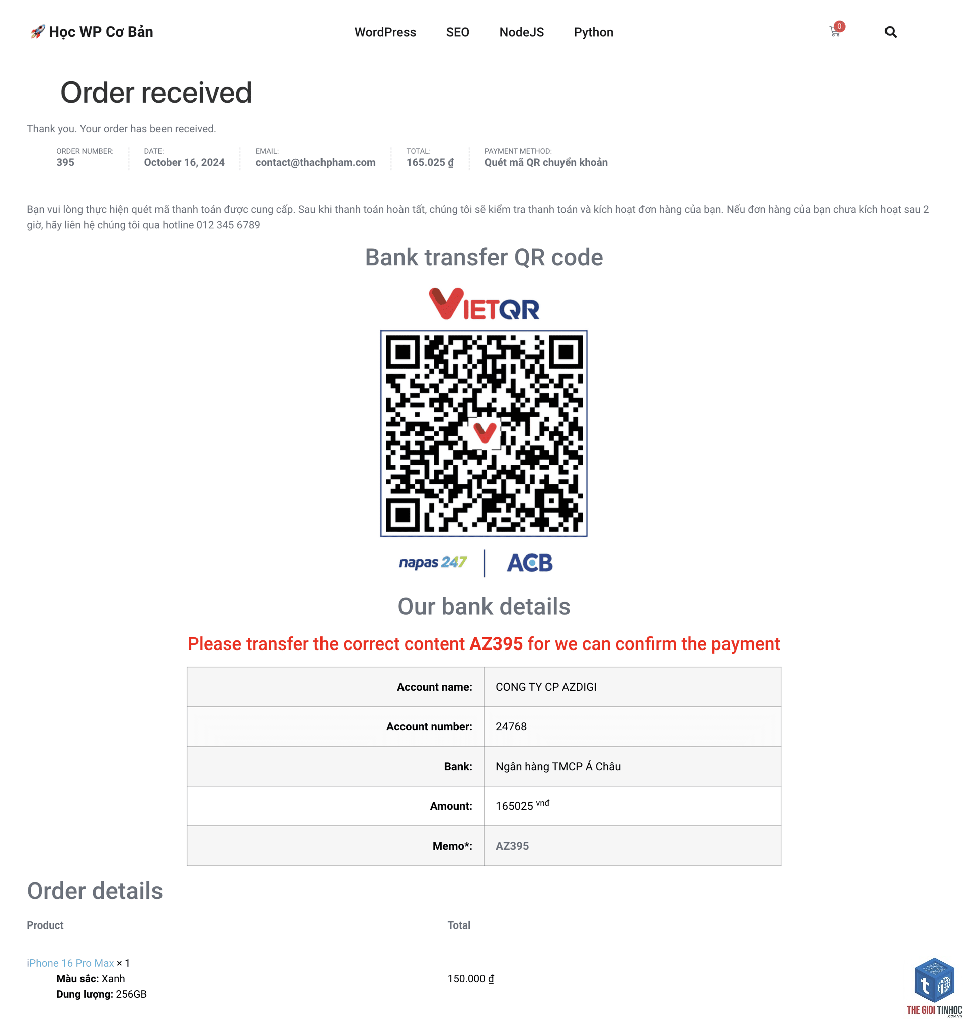 woocommerce đơn hàng không cập nhật - Hình 5