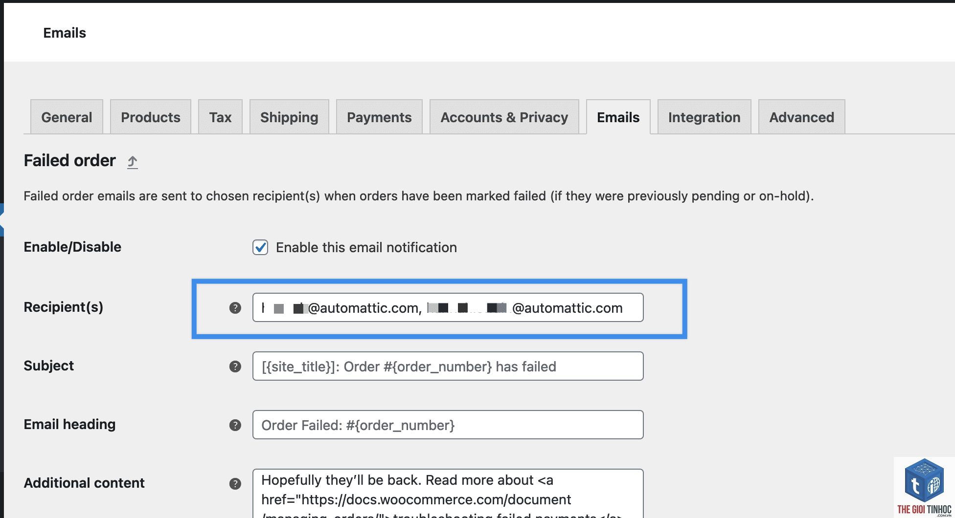woocommerce email duplicate lỗi - Hình 5