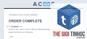 woocommerce email html lỗi