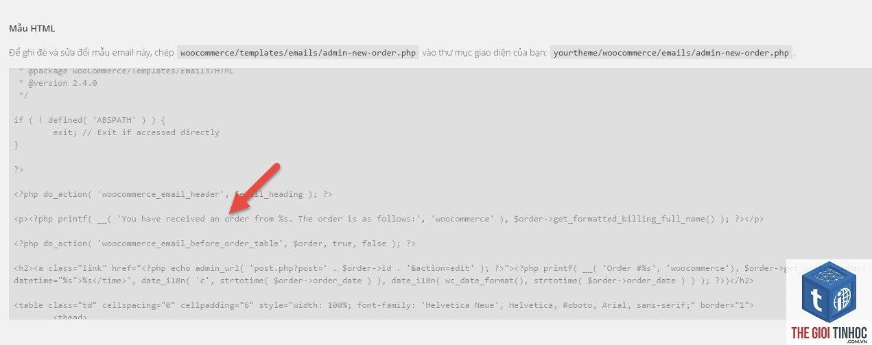 woocommerce email html lỗi - Hình 4