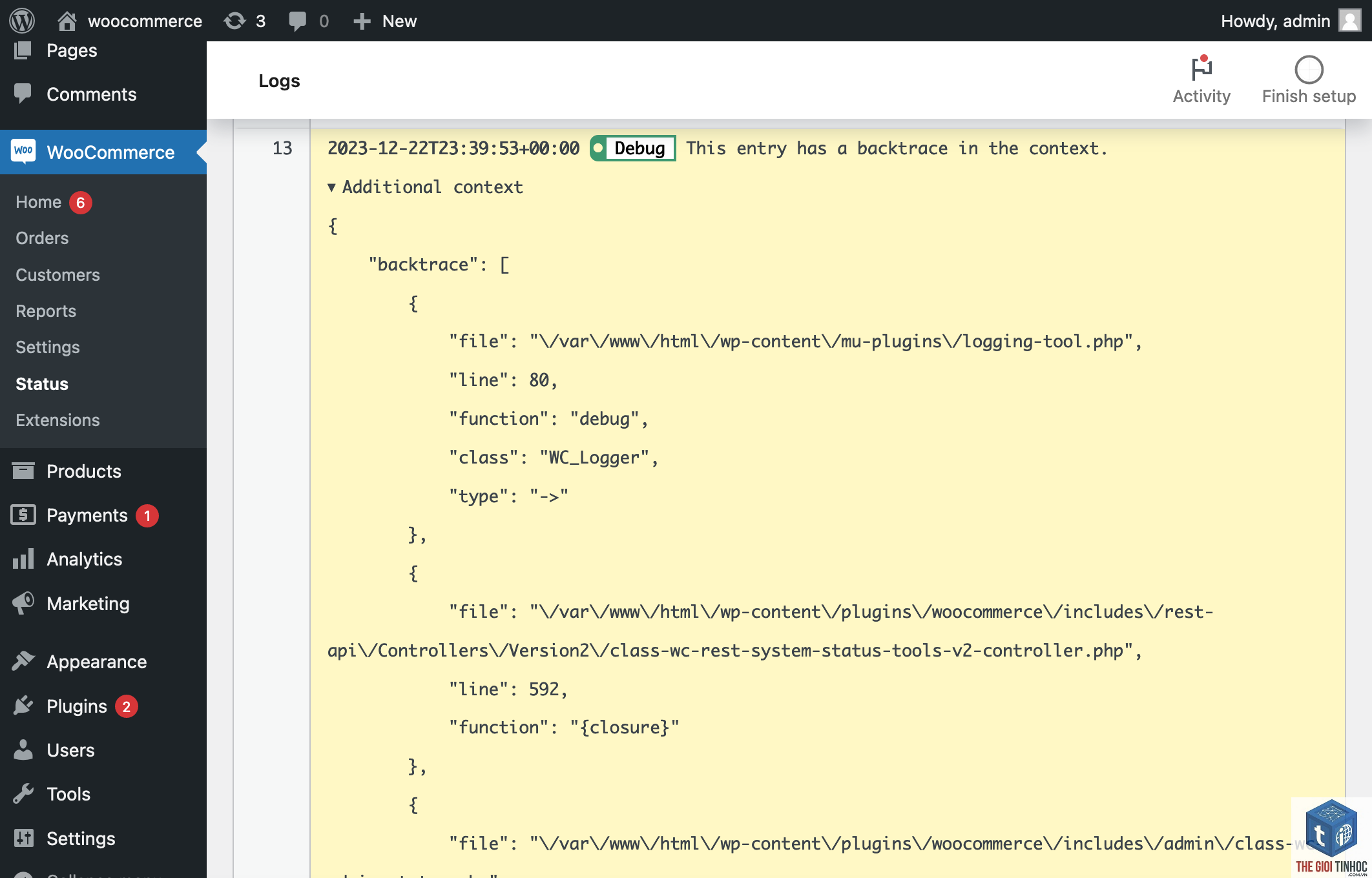 woocommerce error log - Hình 4