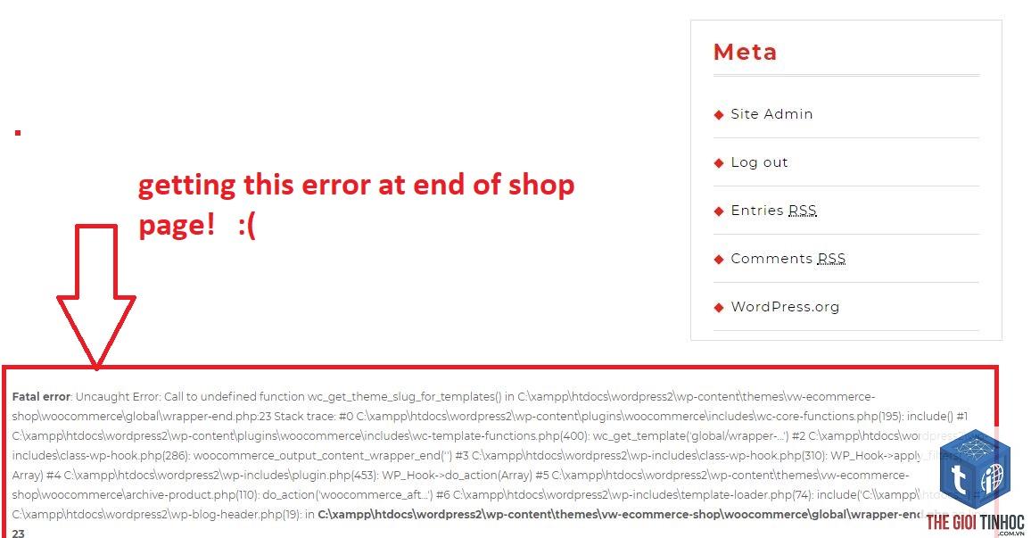 woocommerce fatal error - Hình 3