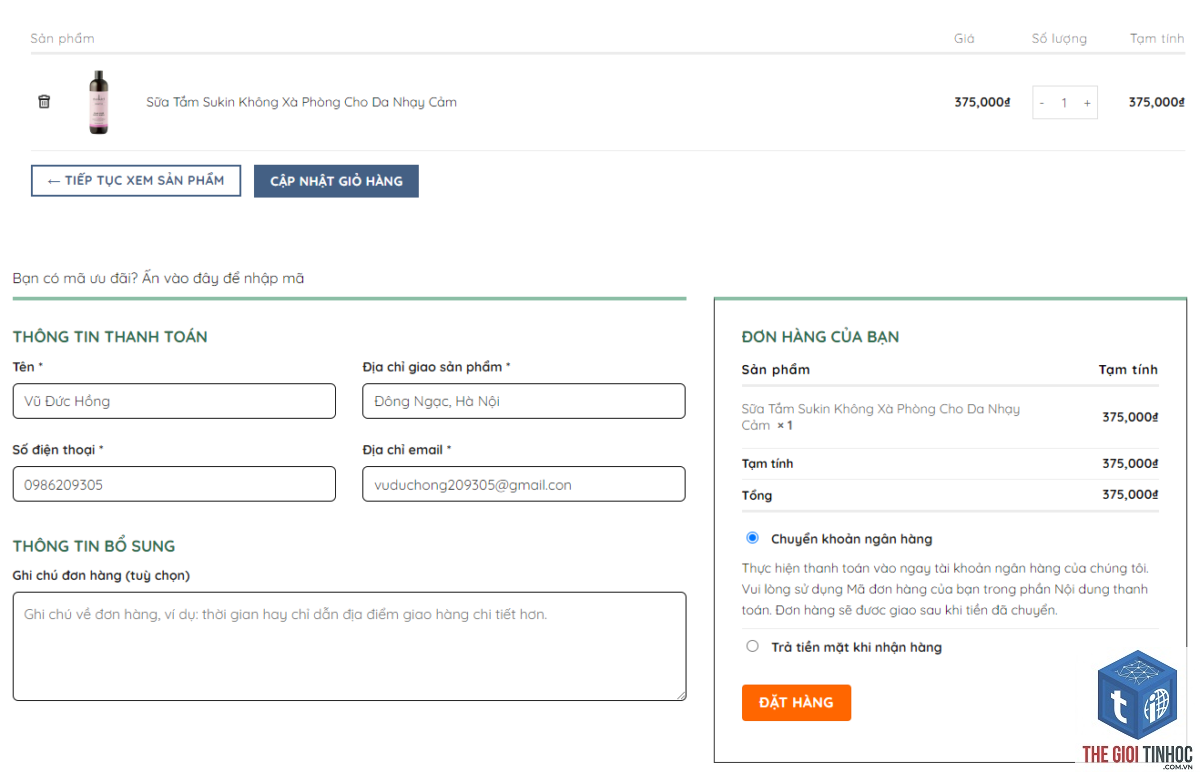 woocommerce giỏ hàng không cập nhật - Hình 4