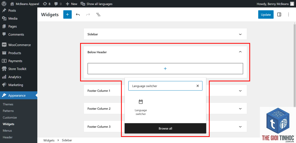 woocommerce language switcher lỗi