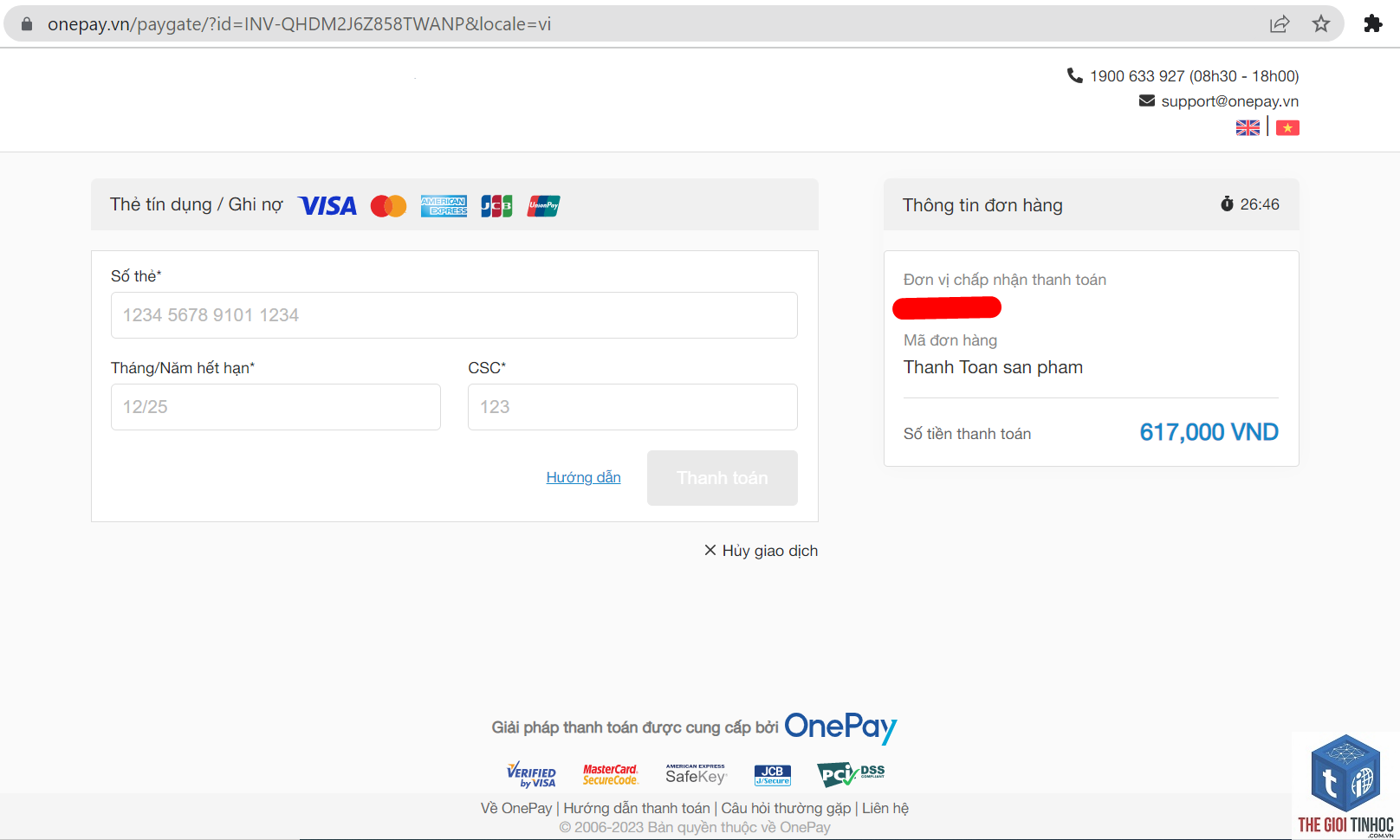 woocommerce onepay lỗi - Hình 3