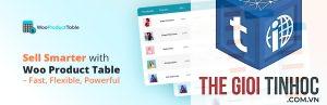 woocommerce product table lỗi